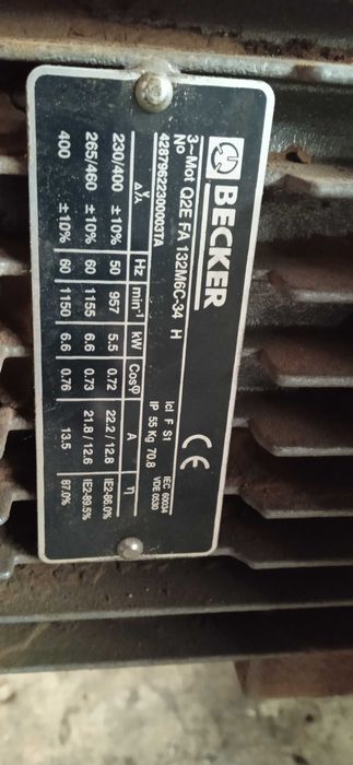 Pompa próżniowa BECKER VTLF 2.250
