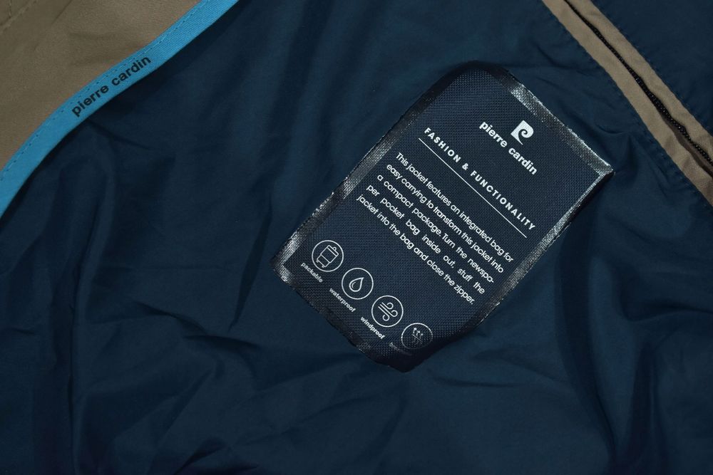 Pierre Cardin Future Flex Beżowa Elegancka Kurtka Męska 50