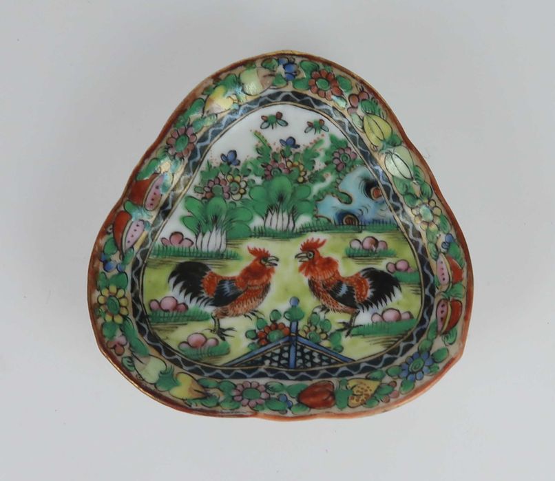 4 Peças antigas porcelana da China Galos
