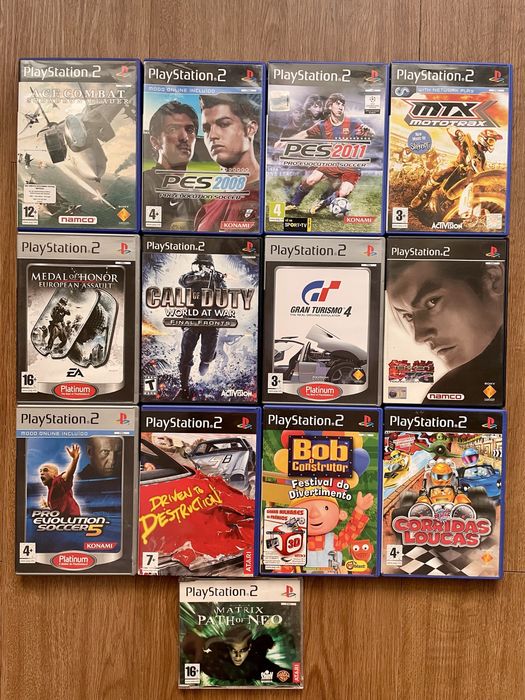 Lote 13 Jogos PlayStation 2 (PS2) – Vendo juntos ou à unidade