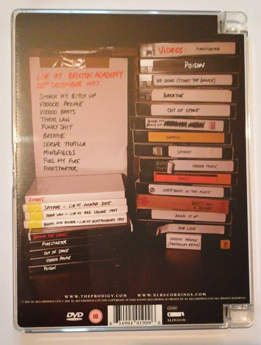 The Prodigy – Their Law - The Singles 1990-2005 . DVD . 2005 r.