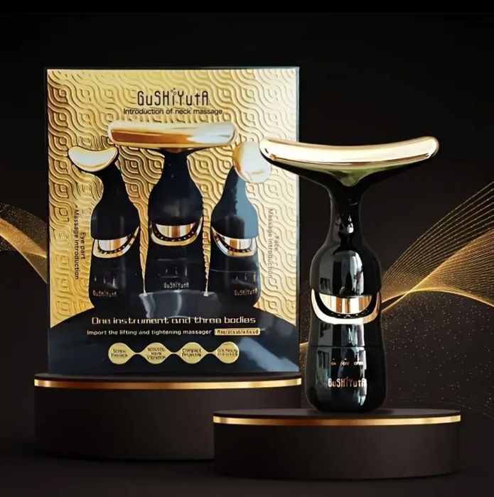 Masażer, urządzenie do masażu 3 w 1 oczu, szyi i twarzy