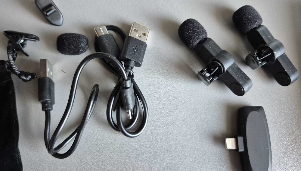 Aikela Bezprzewodowe mikrofony do iPhone'a, iPada, mikrofon krawatowy