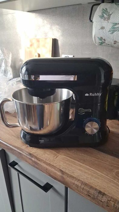 NOWY Robot Planetarny Kuchenny Mikser Wielofunkcyjny Do Ciasta Czarny