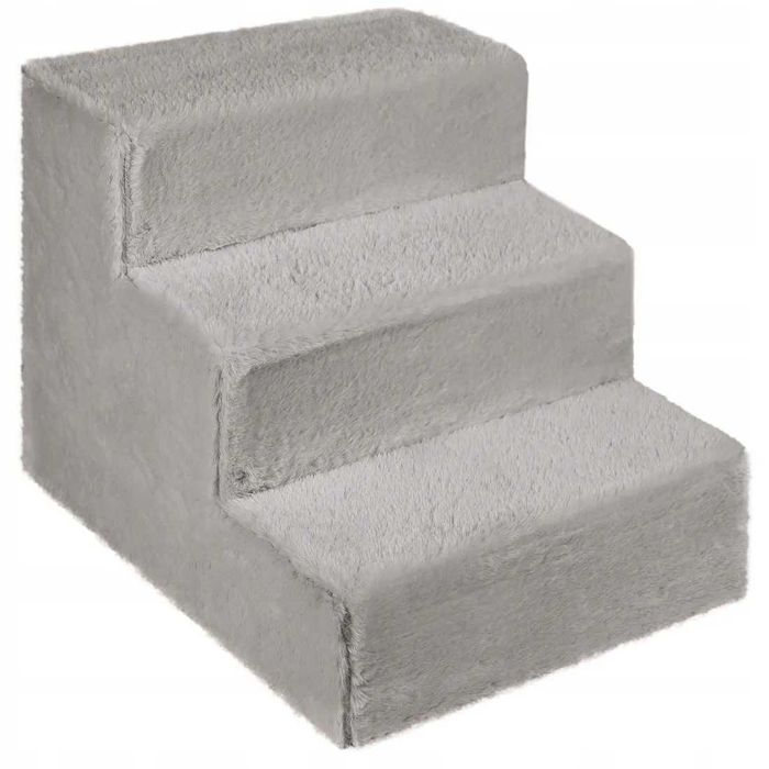 NOWE Schodki Dla Psa 3-Stopnie Tapicerowane Podest Stelaż Drewniany