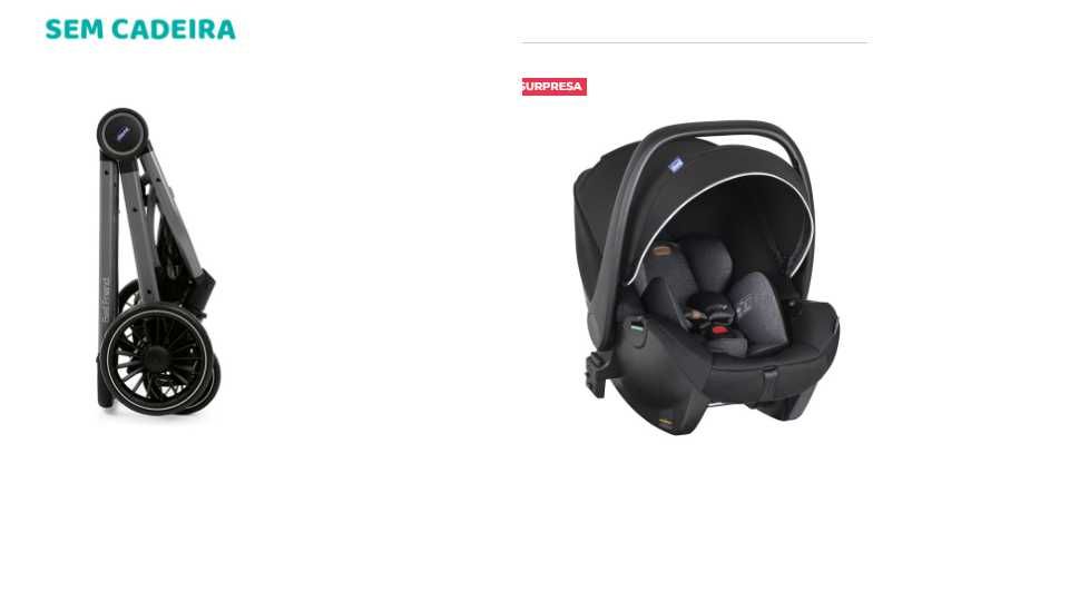 Ovo e carrinho de bebé chicco- Best Friend como novo