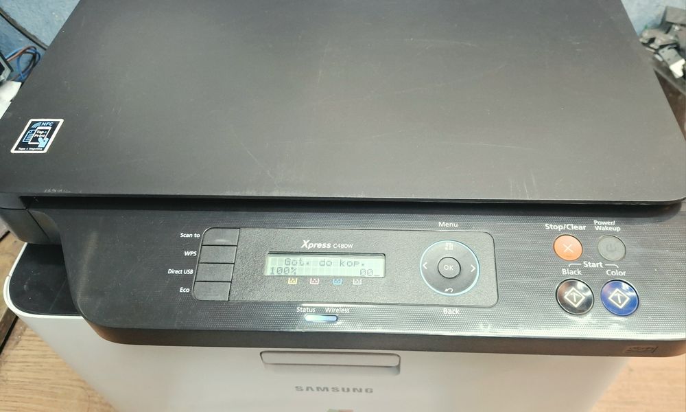 Drukarka kolorowa Samsung C480W WIFI  laserowa skaner ksero sieć NFC