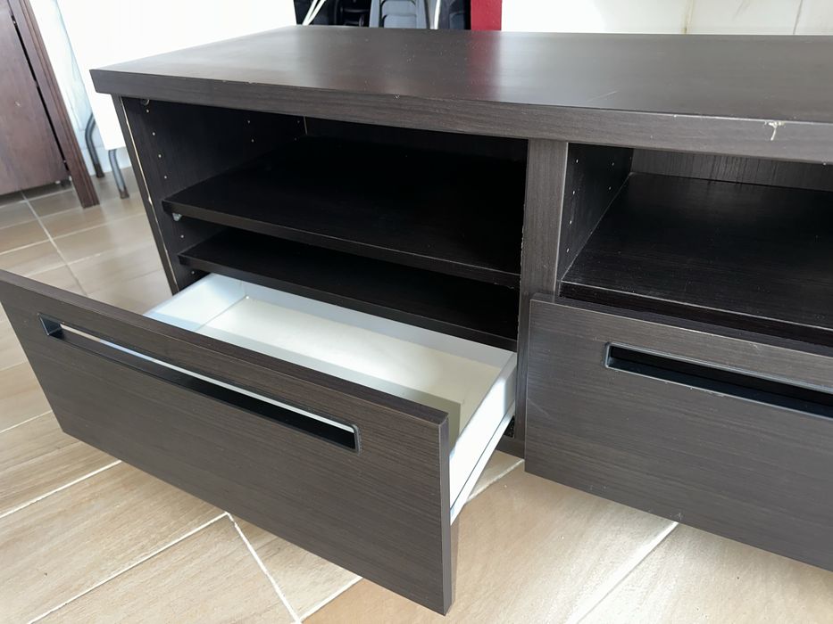 Movel tv castanho escuro