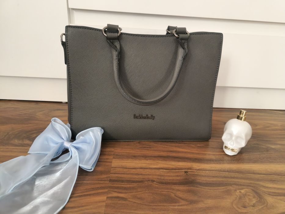 Ciemno szara damska torebka