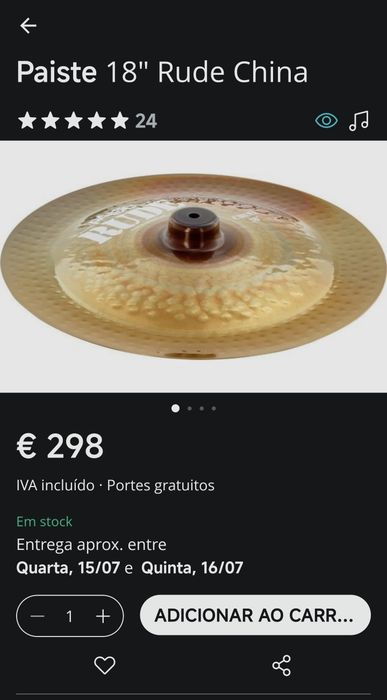 Kit de pratos Paiste série 2002/Rude/Signature
