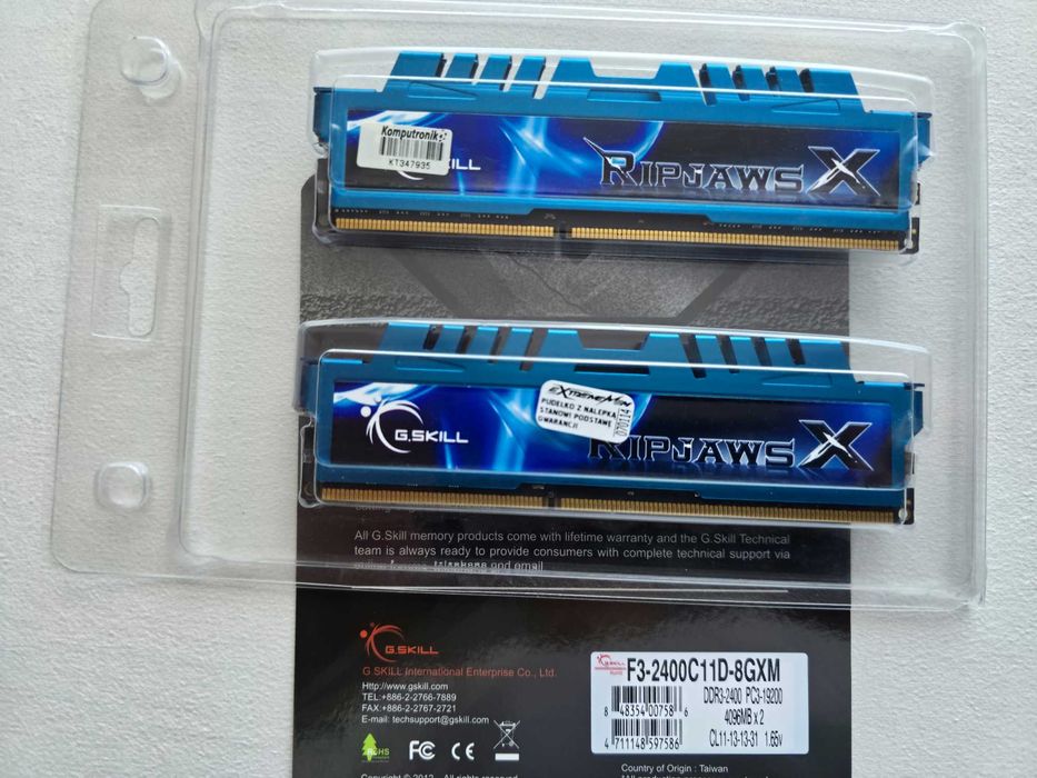 Pamięć RAM DDR3 G.SKILL 8GB 2X4GB 2400MHZ CL11