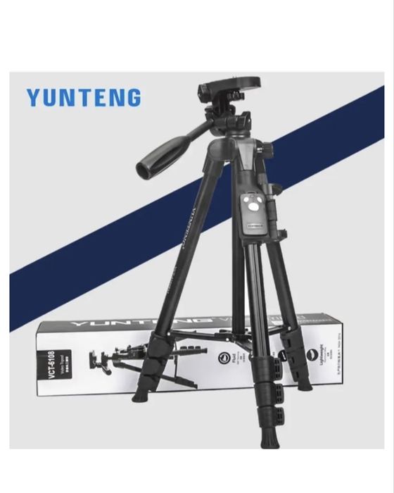 Профессиональный штатив для смартфона и видеотехники Yunteng VCT-6108  с пультом