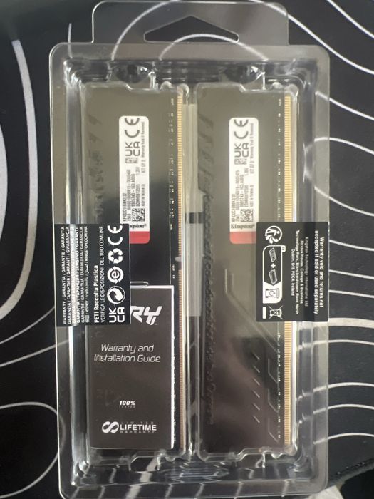 Оперативна память DDR4 32Gb (2x16) Kingston Fury Beast 3200 MHz Black (KF432C16BBK2/32)