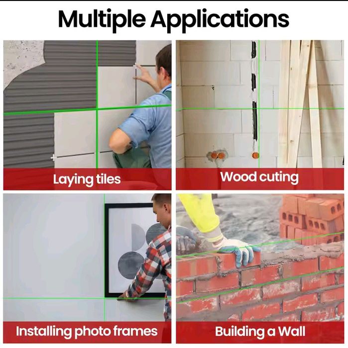 Nível a laser 4D 16 Linhas + tripé