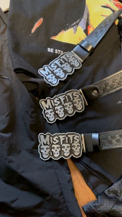 Ремень Misfits y2k skeleton belt ремінь
