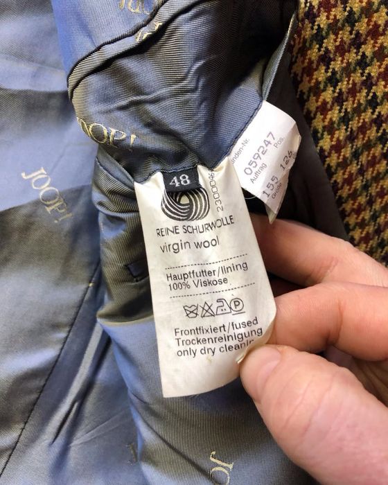 Вінтажний твідовий піджак від Joop розмір М не Harris tweed