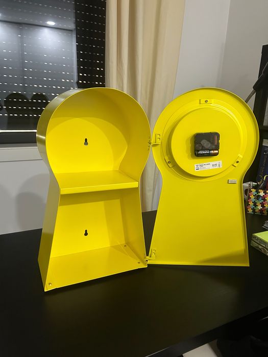 Relógio amarelo de mesa/parede