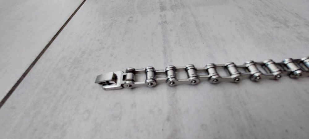 Męska bransoletka bike chain na zatrzask!