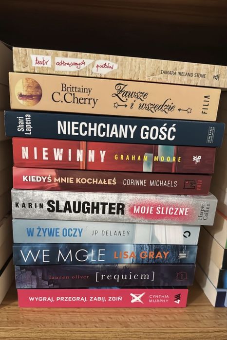 zestaw 10 książek: romans, young adult, thriller