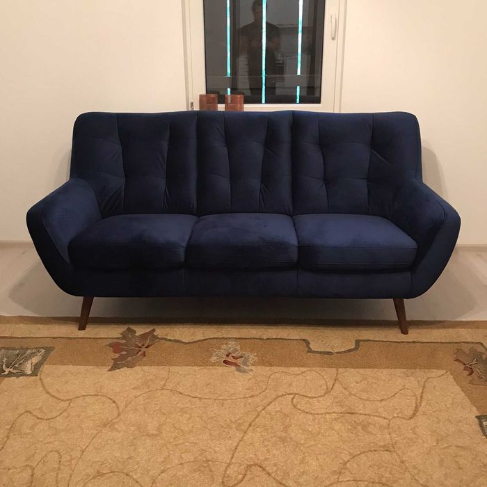 SOFA 3 osobowa  Gala Collezione - granatowa