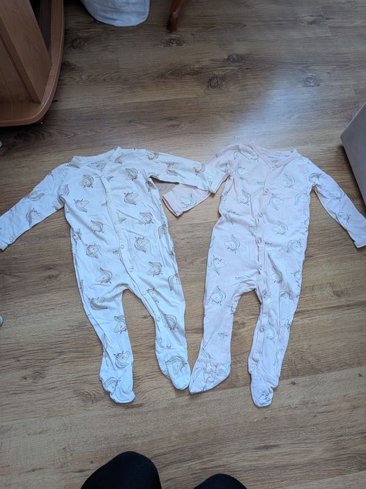 Zestaw śpiochów pajacyków r. 80 Fox&Bunny