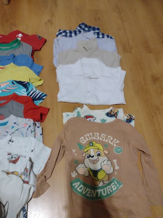 Paka ubrań 110 chłopięce