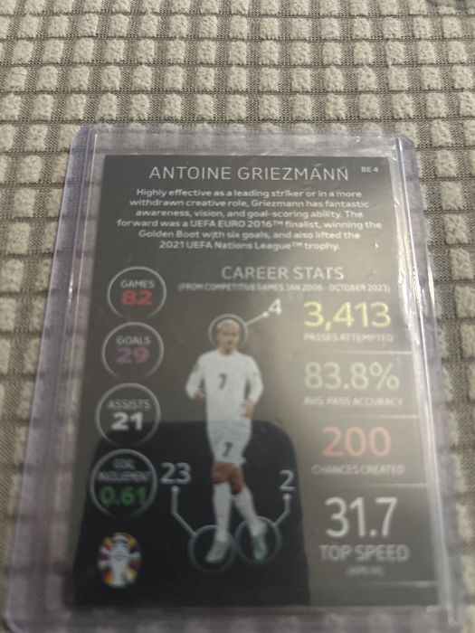 Carta colecionavel Griezman Black Edition