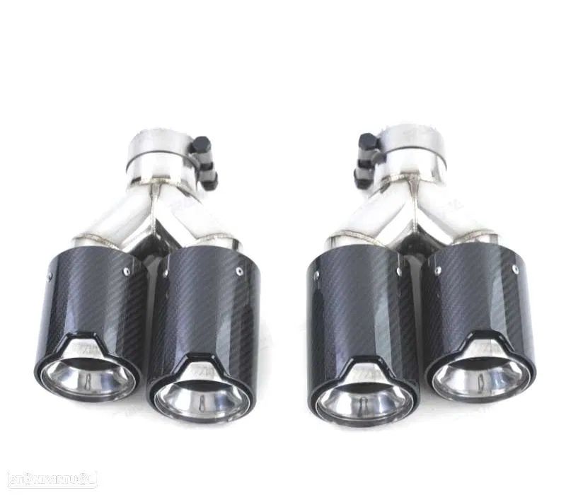 PONTEIRAS DUPLAS BMW ORIGINAIS BMW M PERFORMANCE CARBONO REAL NOVAS