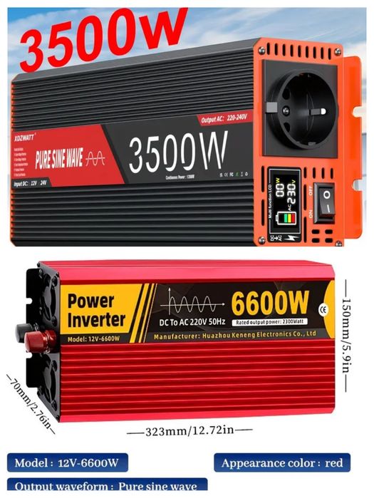 Инвертор. Перетворювач напруги 12/220