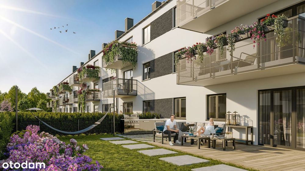 Przy lesie z wielkim balkonem 9,88 m² + miejsce parkingowe w cenie!