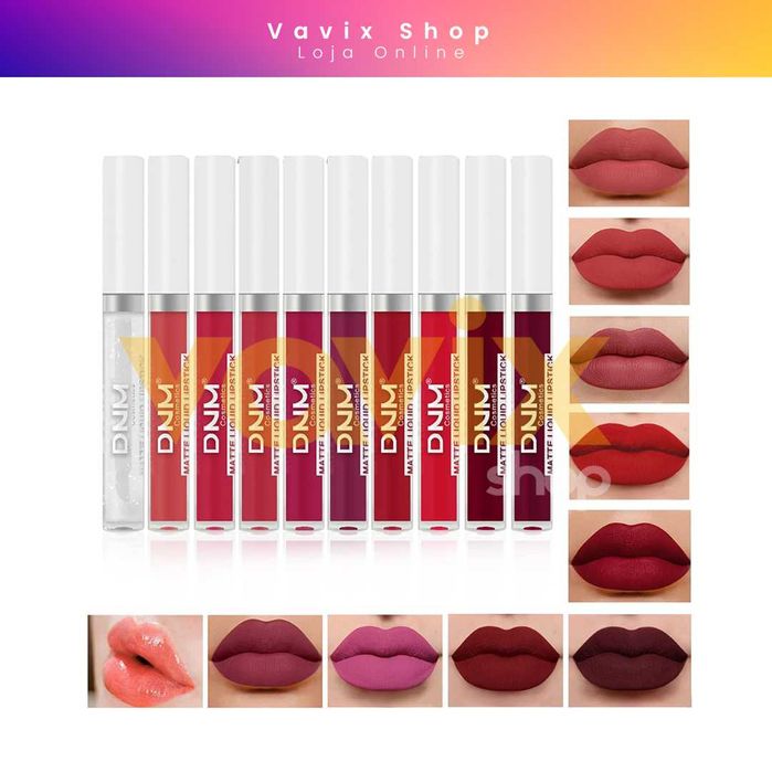 Kit 10 Batons Mate Longa Duração / Maquilhagem Novo Promoção