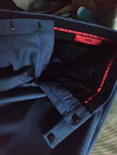 Джинсы брюки Hugo Boss wool trousers Germany w38 navy.