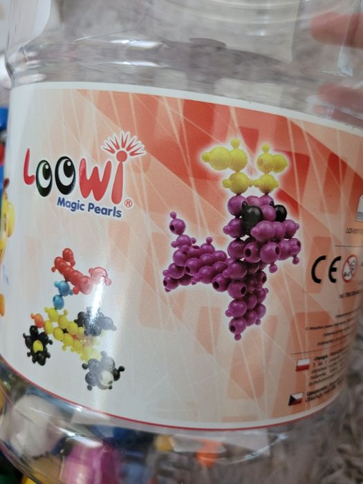 Klocki konstrukcyjne Loowi Red 125 elementów