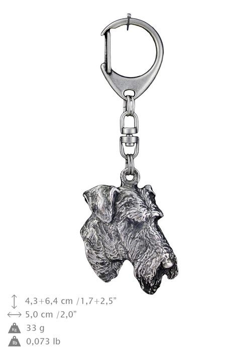 Airedale Terrier brelok posrebrzany Art-Dog