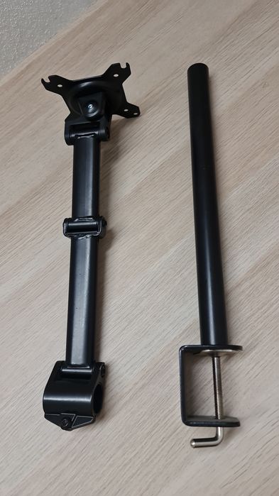 Suporte braço secretária c/ inclinação / rotação p/ 1 monitor 13”-27”