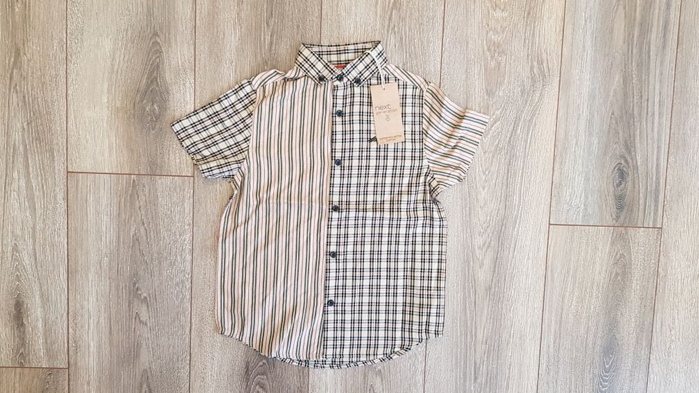 Новая стильная нарядная красивая рубашка клетка сорочка Next Burberry