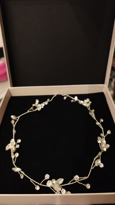 Opaska do włosów ślub wesele Novia Blancia