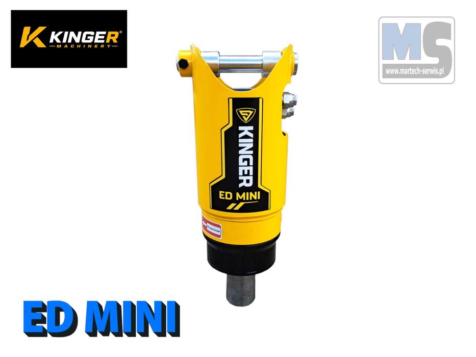Wiertnica hydrauliczna do minikoparki KINGER ED MINI 0,8-2t GW 2 lata