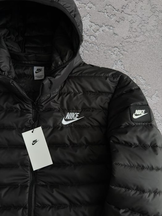 Куртка Чоловіча Чорна стьобана NIKE Black! Мужская Куртка стеганная Демисезонная NIKE! Материал Плащевка! Куртка Осень-Весна! Размеры S-3XL!