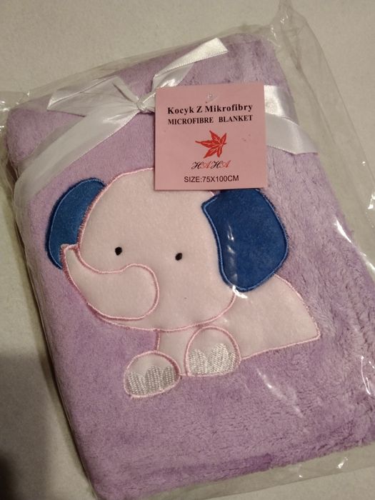 Koc kocyk okrycie pajacyk kombinezon otulacz z mikrofibry