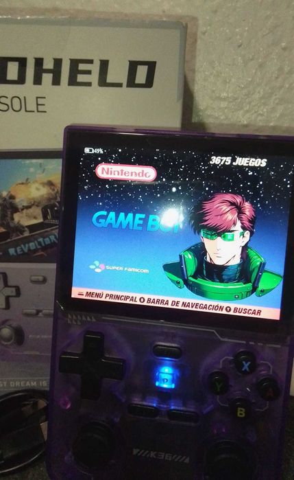 Consola Portátil K36 - Roxo - Nova!!