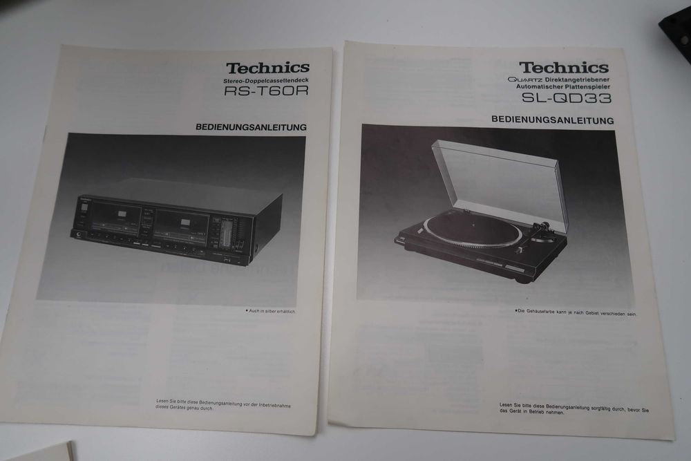 Zestaw 6 szt instrukcji papierowych TECHNICS .