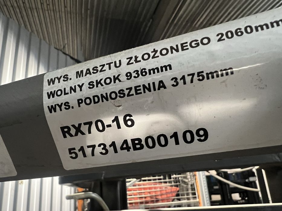 STILL RX70-16 wozek widłowy kompaktowy Udt wazne