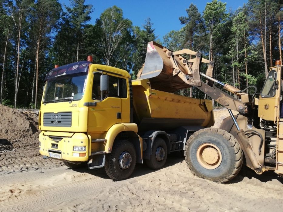 Sprzedam piasek szary, budowlany, siany.