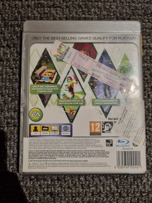 Jogo The Sims 3-Platinum Edition (Sony PlayStation 3)