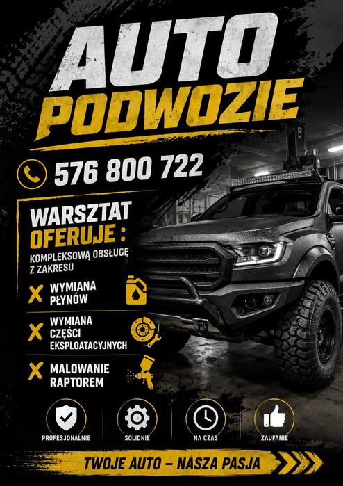 Usługa konserwacja podwozia