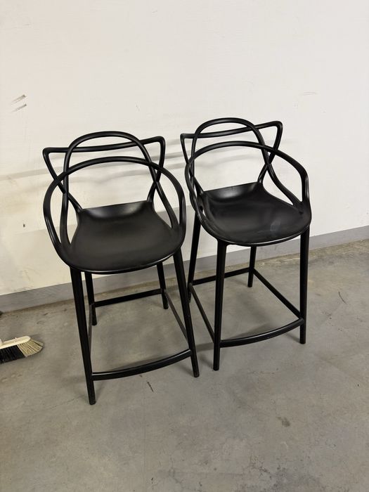 2x Krzesło  wysokie czarne