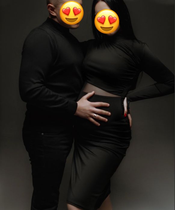 Вечернее черное платье