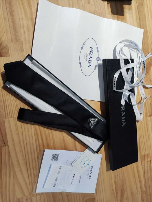 Krawat Prada, jedwab 74.76