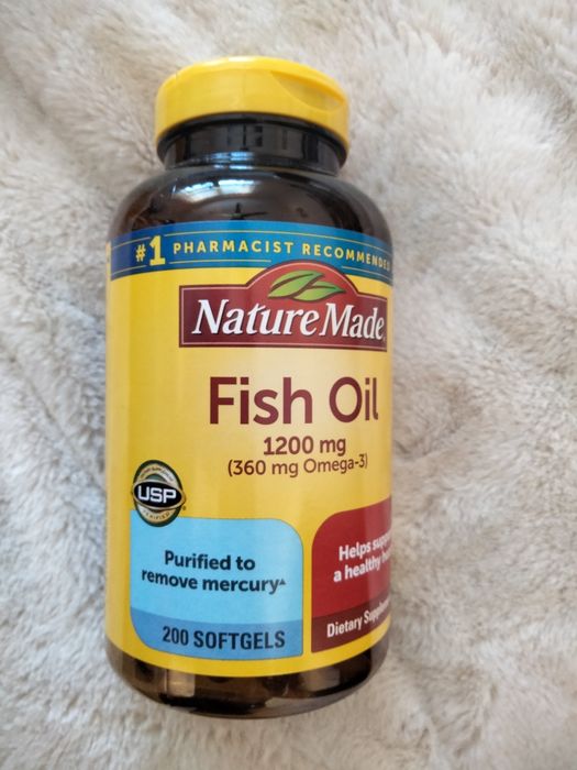 Рибʼячий жир Fish oil Omega-3 Nature Made (США)